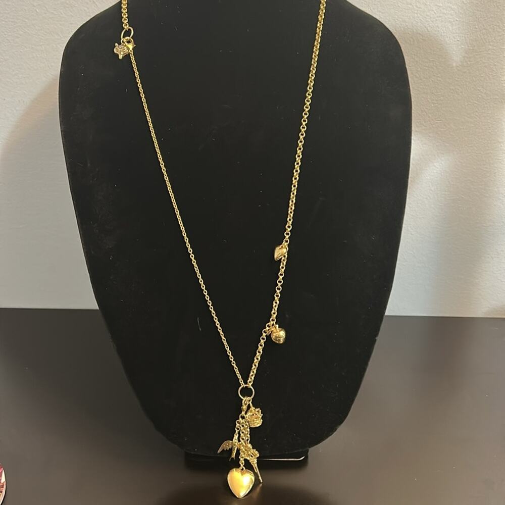 Stella & Dot Vintage Wonderland Necklace #187 Charms gold tone - Picture 6 of 7